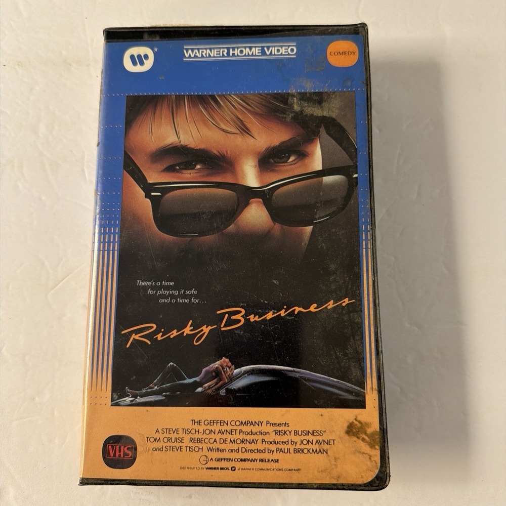 Risky Business VHS Tape 1983 Warner Home Video‎ Tom Cruise Clamshell